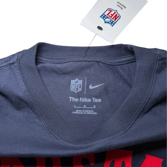 Nike Houston Texans Loose Fit Rewind Pocket Shirt Men's Large Navy Blue - Picture 3 of 8
